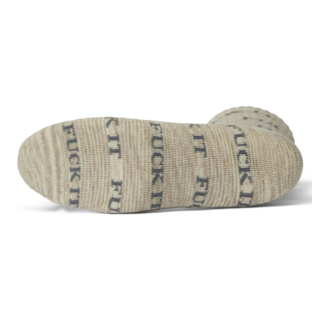 HUF FUCK IT MARLED SOCK CREAM