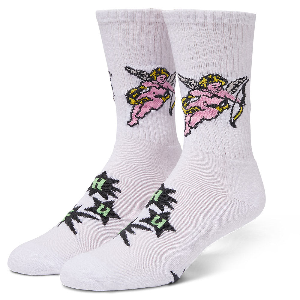 HUF CUPID CREW SOCK WHITE