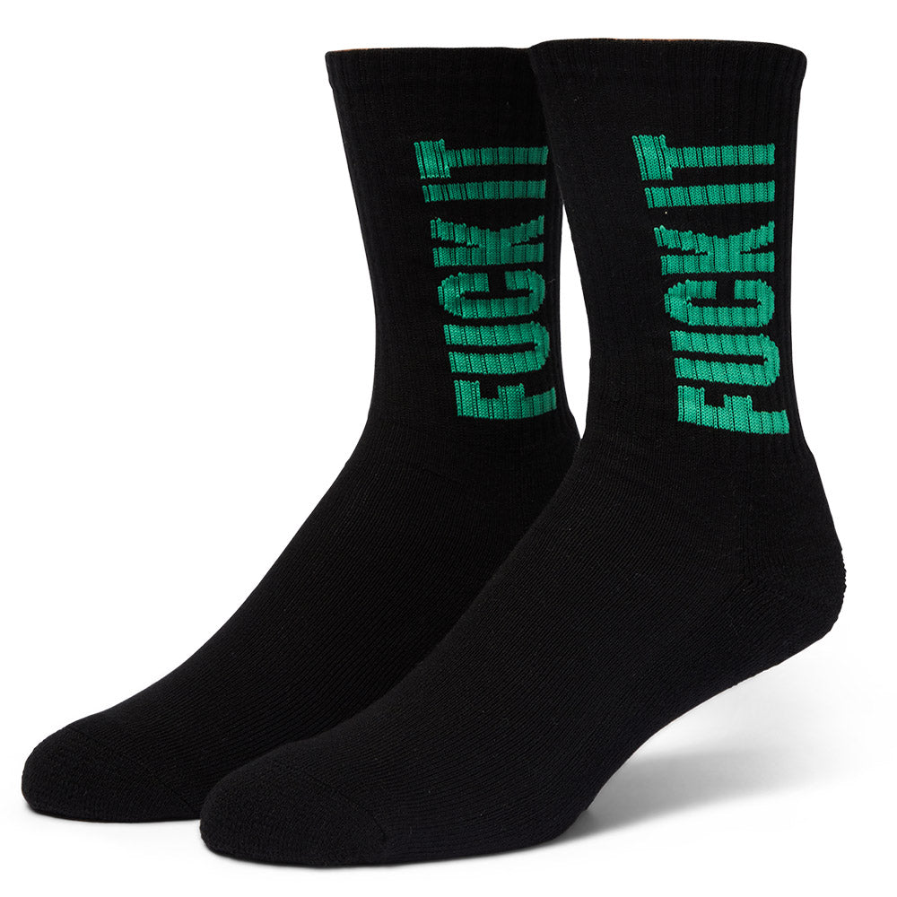 HUF SIDERWINDER CREW SOCK BLACK