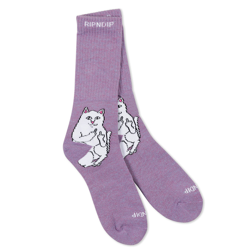 RIPNDIP LORD NERMAL SOCKS PURPLE