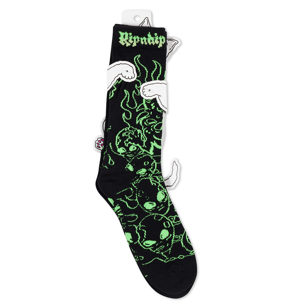 RIPNDIP HORNTAIL SOCKS BLACK