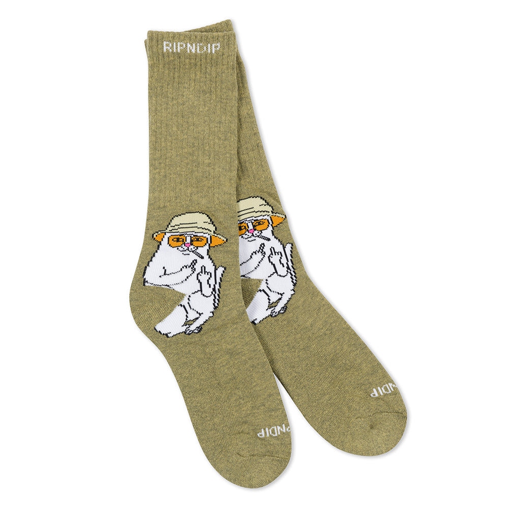 RIPNDIP NERMAL S THOMPSON SOCKS OLIVE