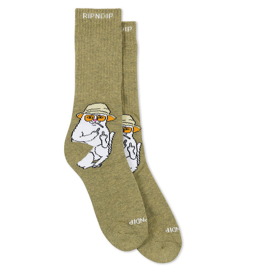 RIPNDIP NERMAL S THOMPSON SOCKS OLIVE