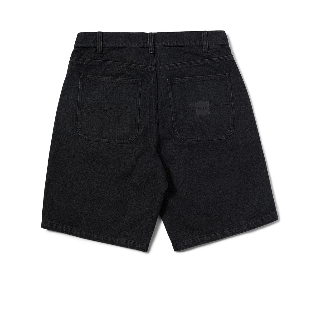 HUF H DOUBLE KNEE DENIM SHORT BLACK