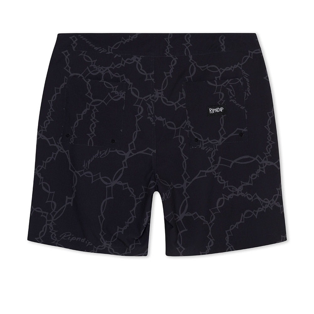 RIPNDIP WIRED SWIM SHORTS BLACK
