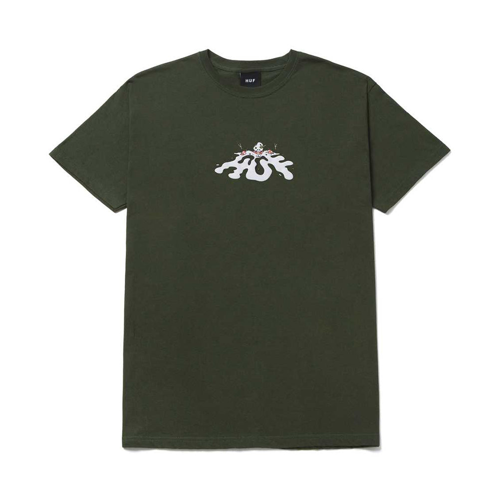 HUF SNOWMAN TEE DARK GREEN