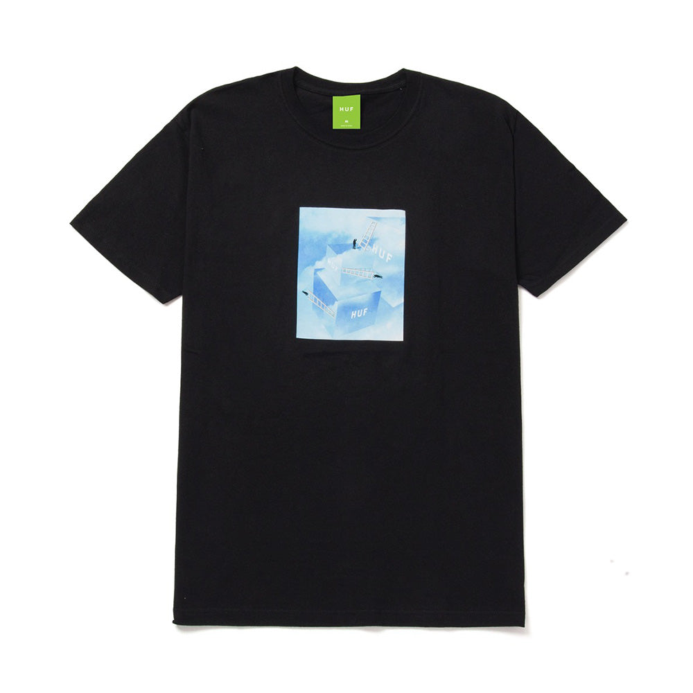 HUF CLOUDED TEE BLACK