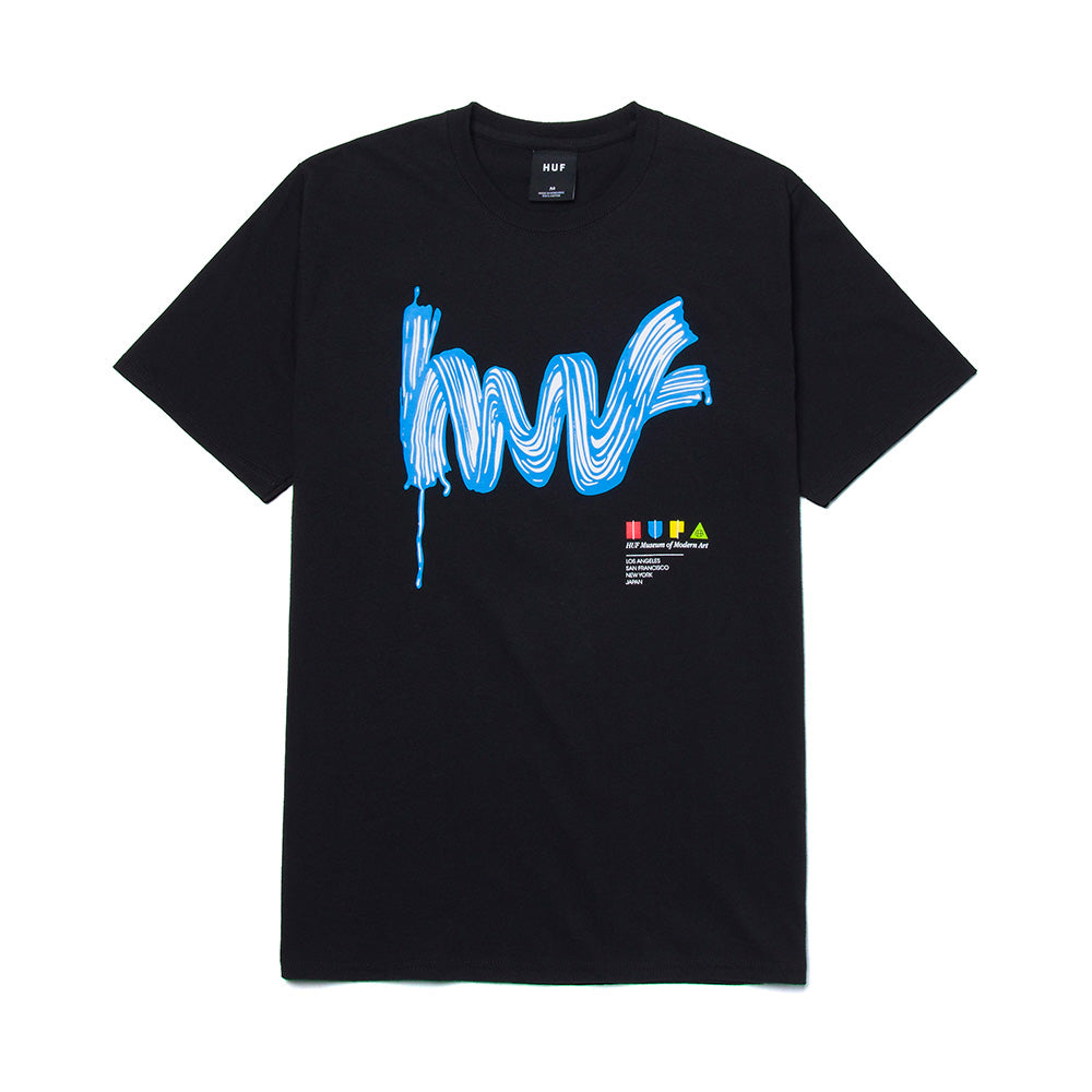 HUF STROKE OF GENIUS TEE BLACK