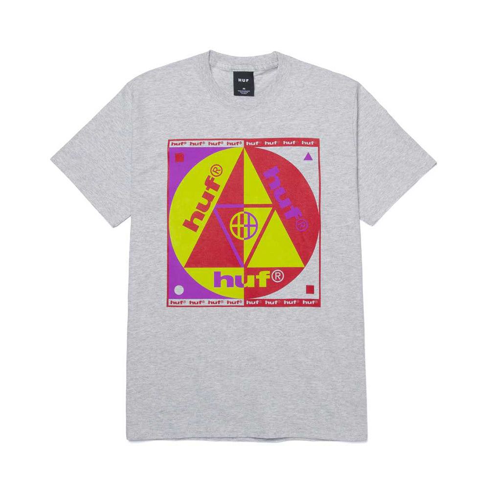 HUF BLUE CODE TEE GREY