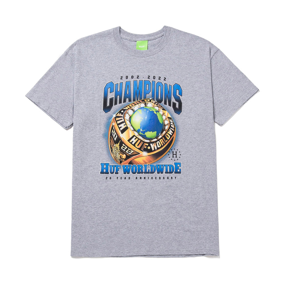 HUF CHAMPIONS TEE GREY