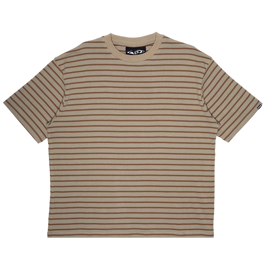 WKND STRIPE TEE CREAM