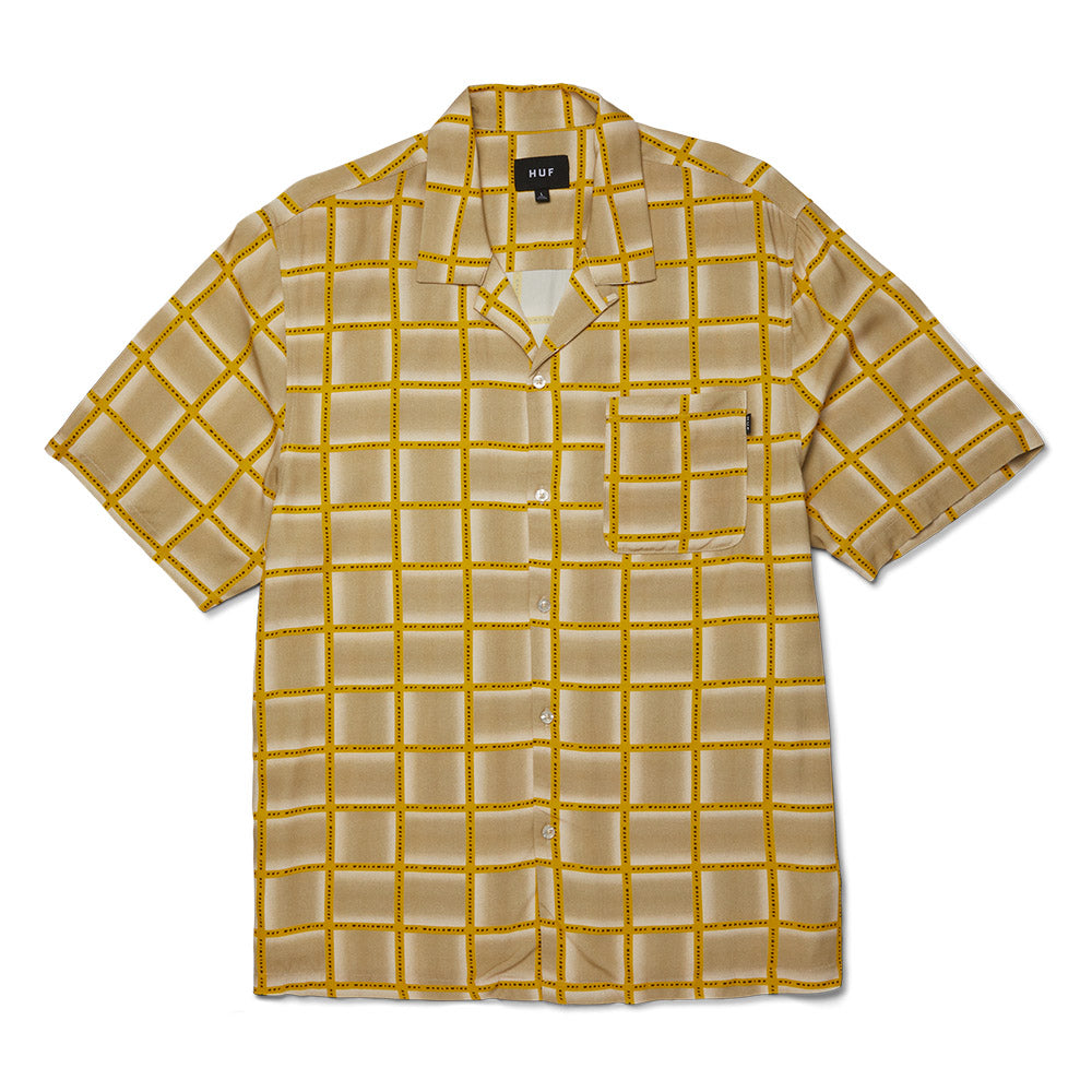 HUF FLYNN RESORT SHIRT MUSTARD