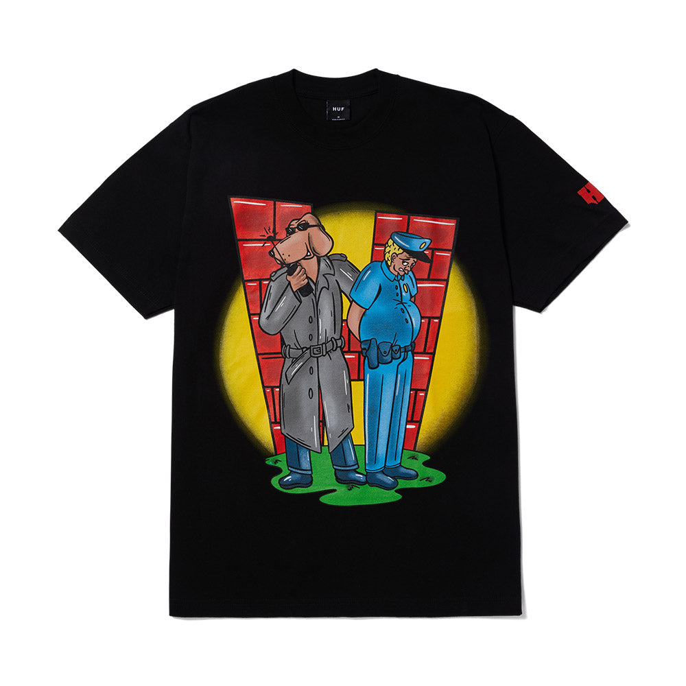HUF UNLAWFUL TEE BLACK