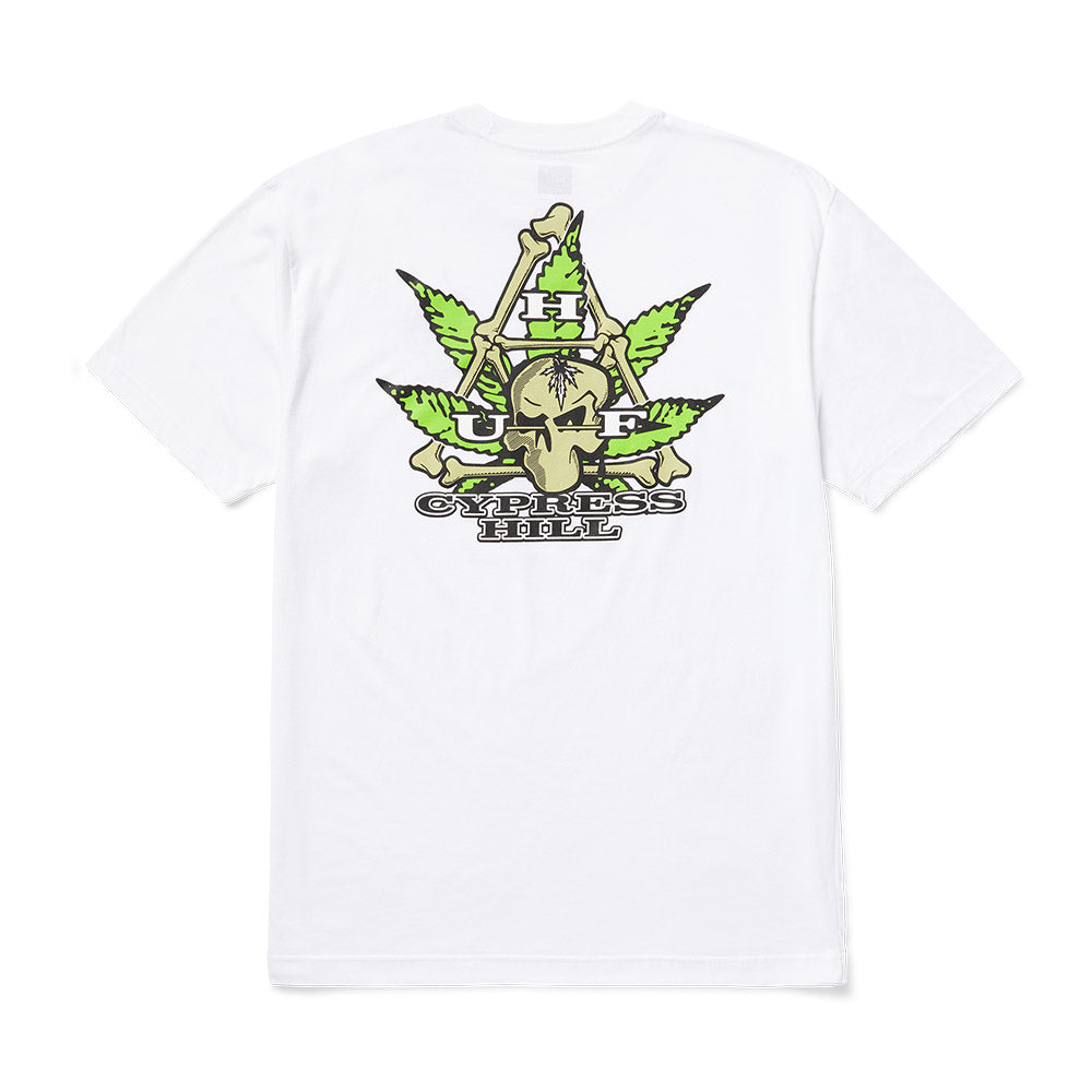 HUF X CYPRESS HILL CYPRESS TRIANGLE TEE WHITE