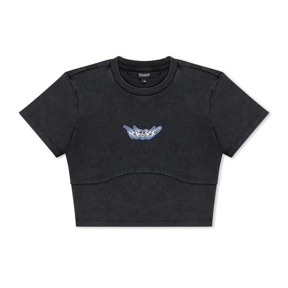 RIPNDIP DND CROPPED BABY TEE BLACK
