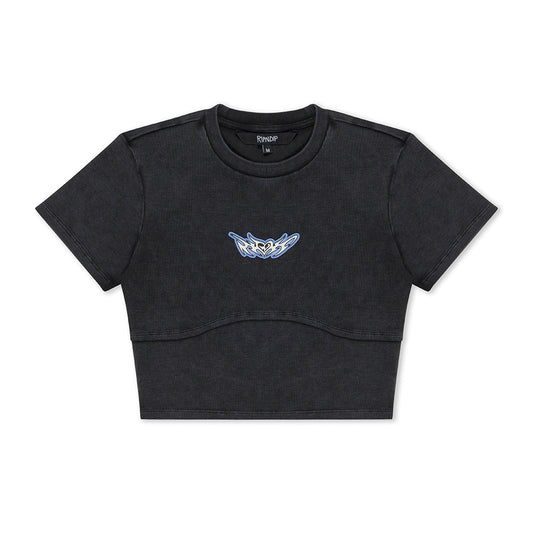 RIPNDIP DND CROPPED BABY TEE BLACK