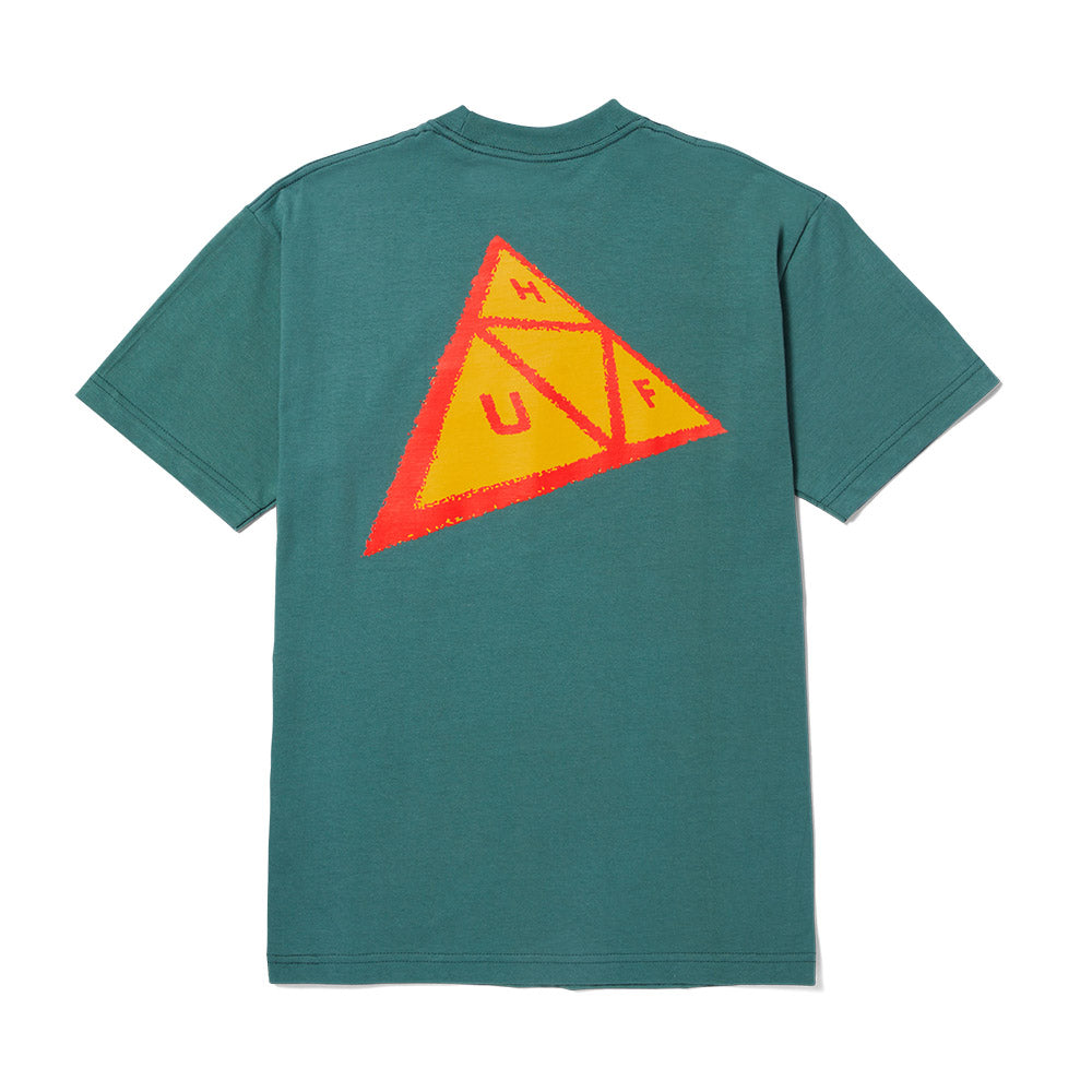 HUF SKEWED TT TEE DARK GREEN