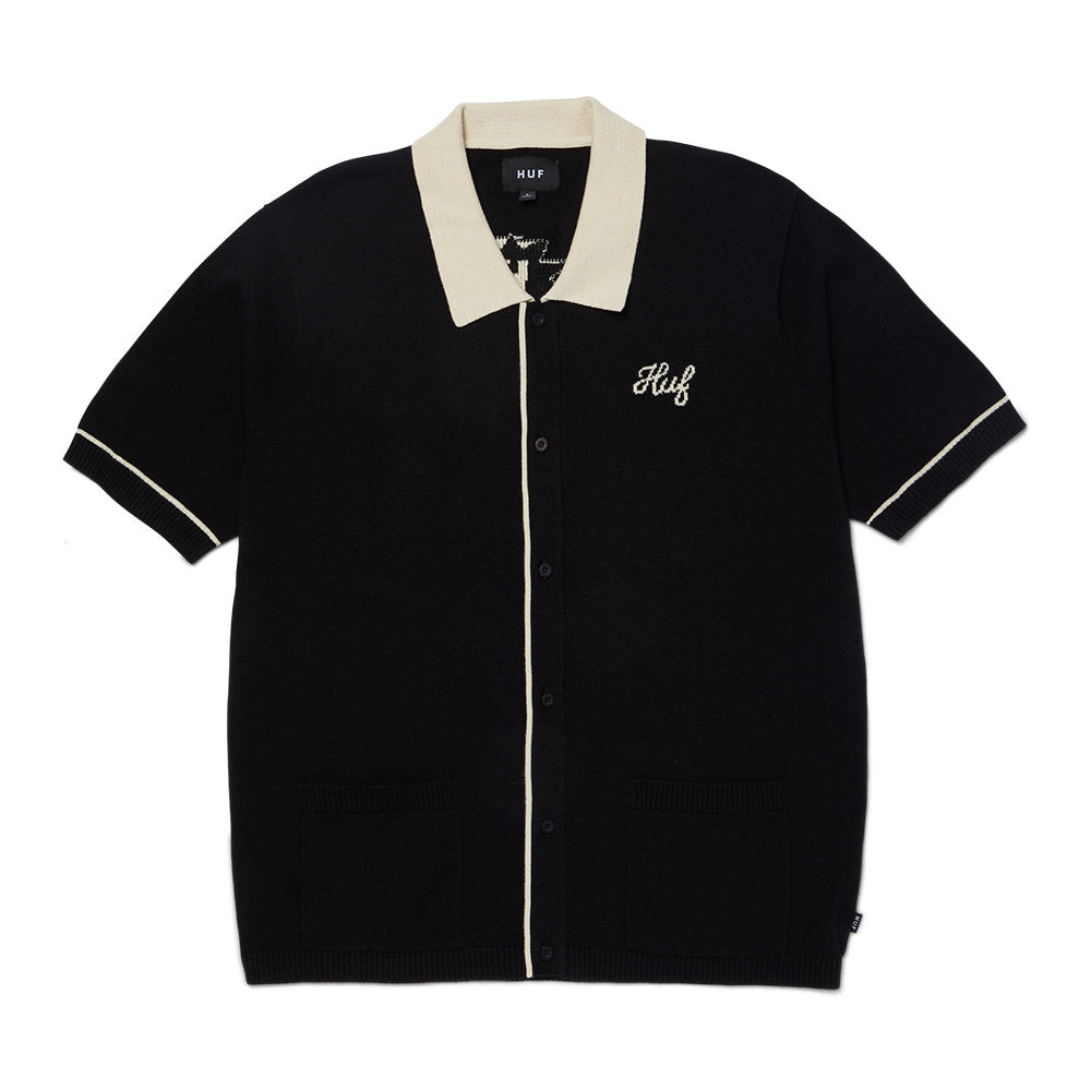 HUF ICARUS KNIT TOP BLACK