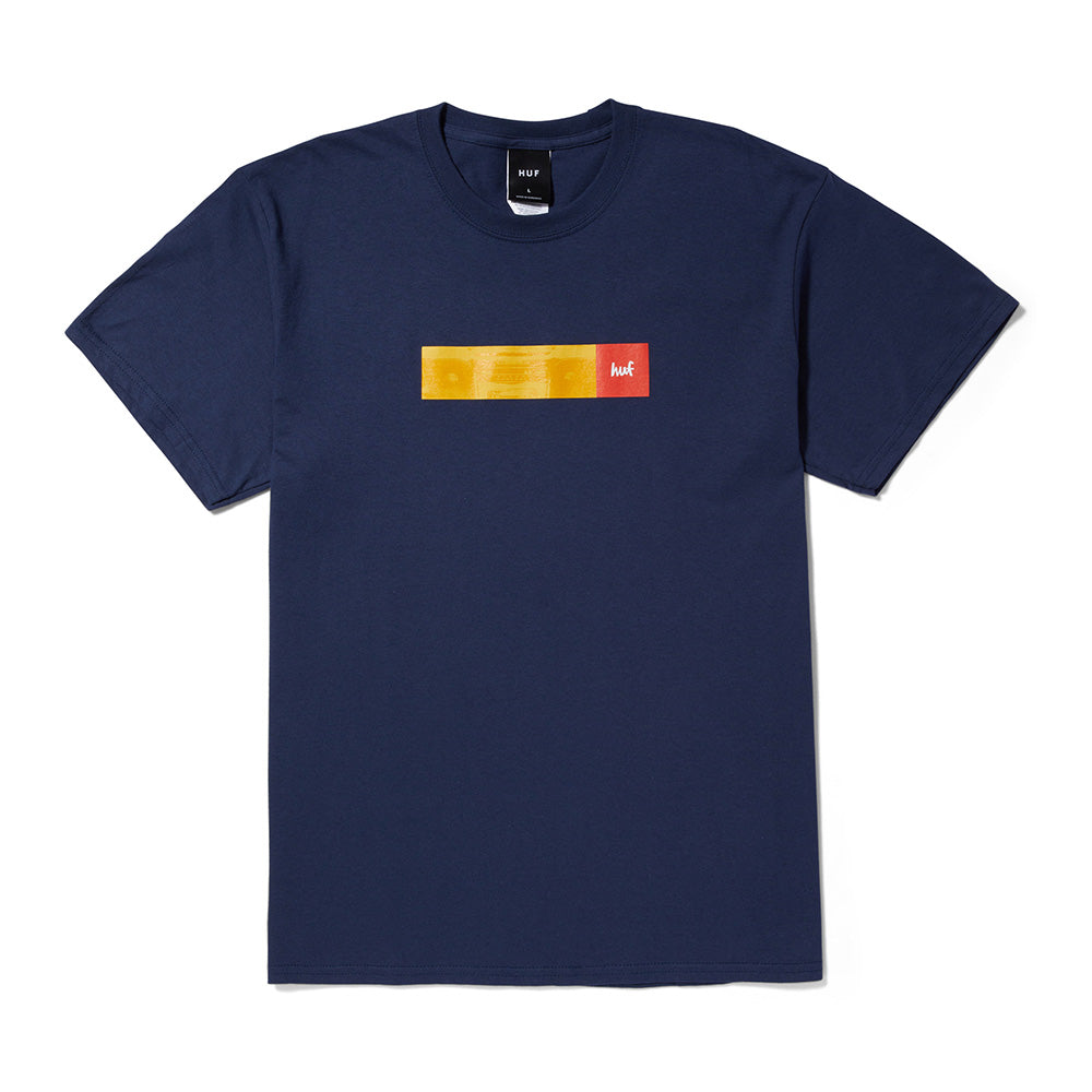 HUF X GIRL MILTON TEE NAVY