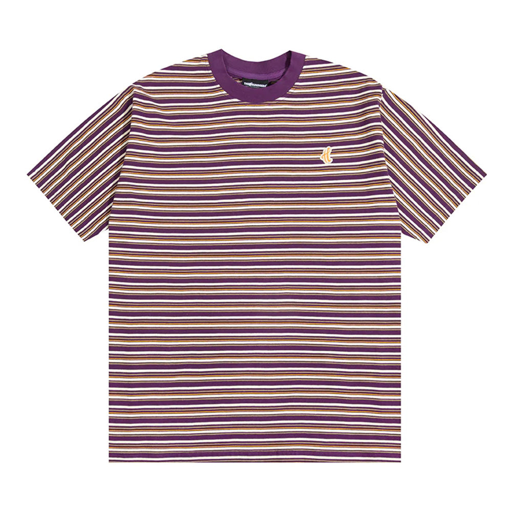THE HUNDREDS BLADES STRIPED TEE PURPLE