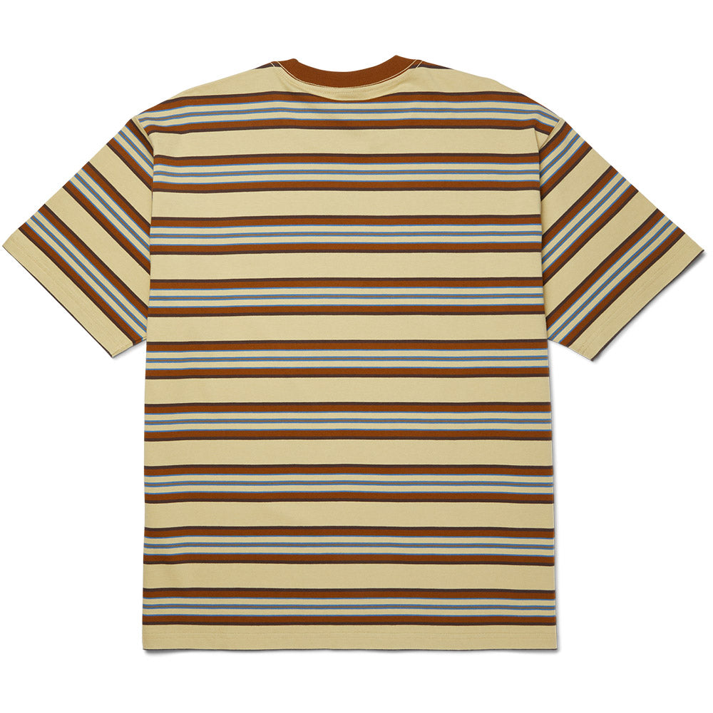 HUF BIG BLOCK STRIPE BOXY TOP RED