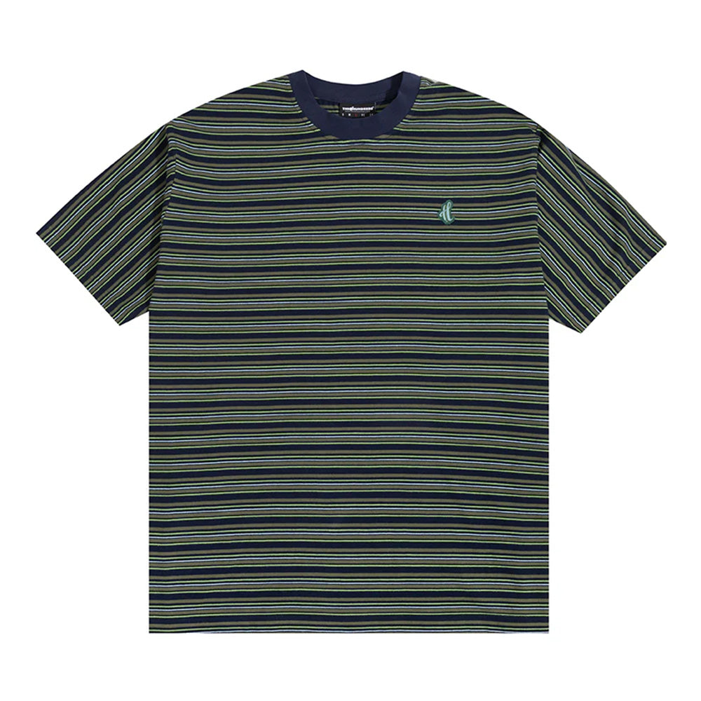 THE HUNDREDS BLADES STRIPED TEE NAVY