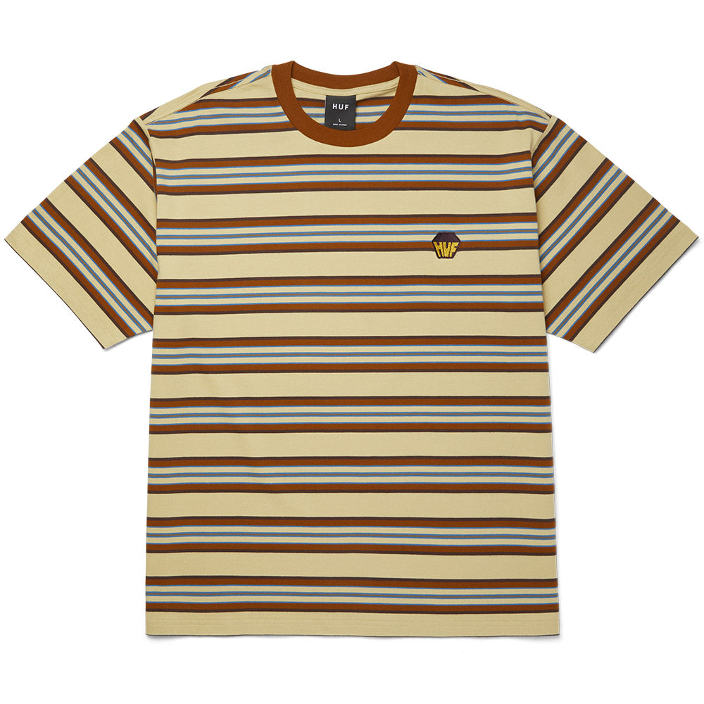 HUF BIG BLOCK STRIPE BOXY TOP RED