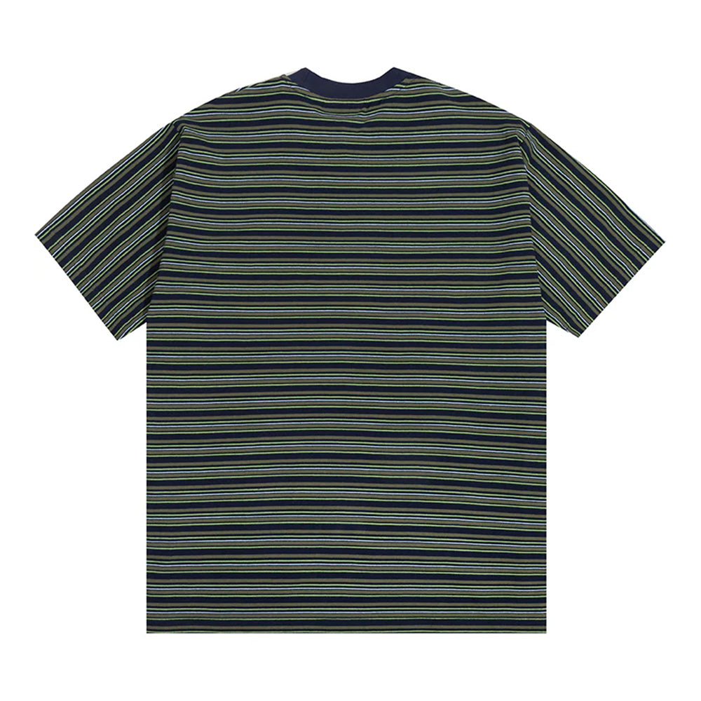 THE HUNDREDS BLADES STRIPED TEE NAVY