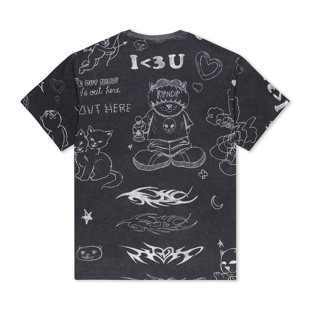 RIPNDIP NERMAL DOMINATION TEE BLACK
