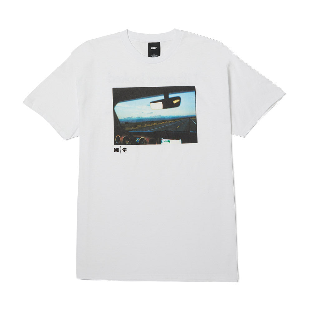 HUF X KODAK REAR VIEW TEE WHITE