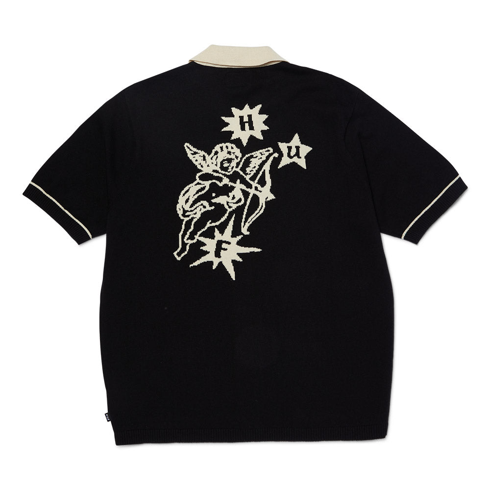 HUF ICARUS KNIT TOP BLACK