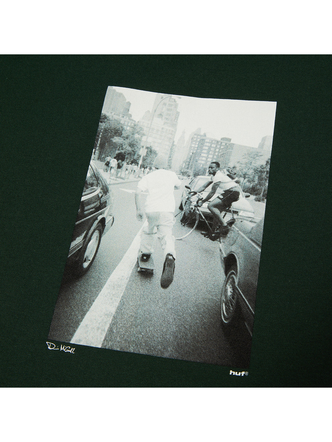 Fight The Traffic Tee Dark Green