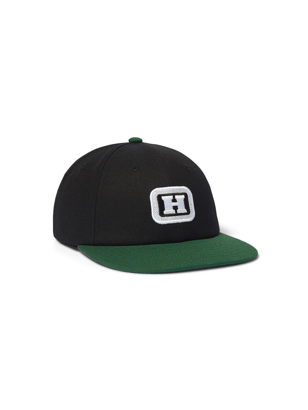 Serif H 6 Panel Snapback Black
