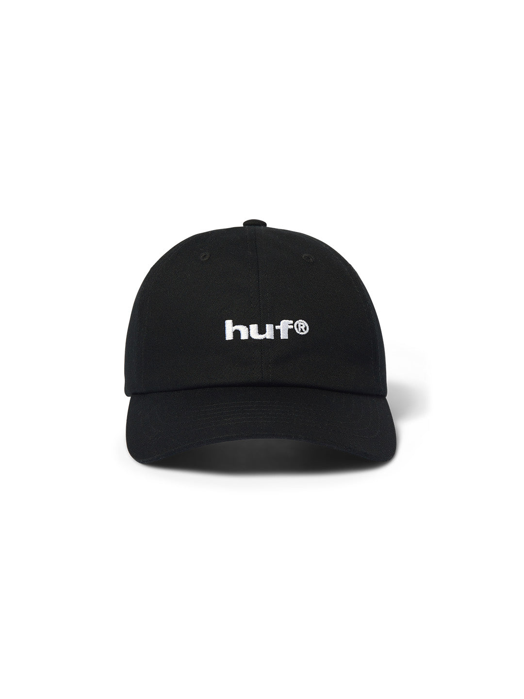 89 Embroidered 6 Panel Black