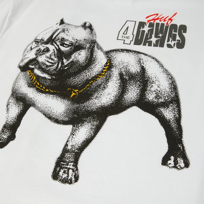 HUF 4 THE DAWGS TEE WHITE