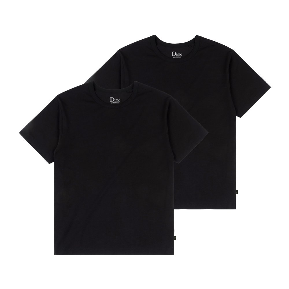 DIME CLASSIC 2 PACK UNDERSHIRT BLACK