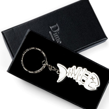 DIME BONES KEYCHAIN SILVER