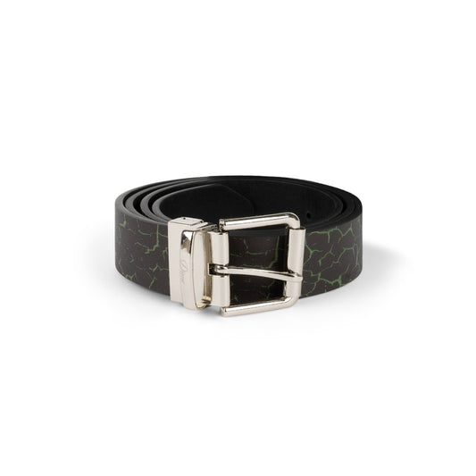 DIME REVERSIBLE LEATHER BELT BLACK