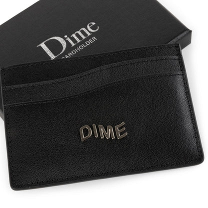DIME LEATHER CARDHOLDER BLACK