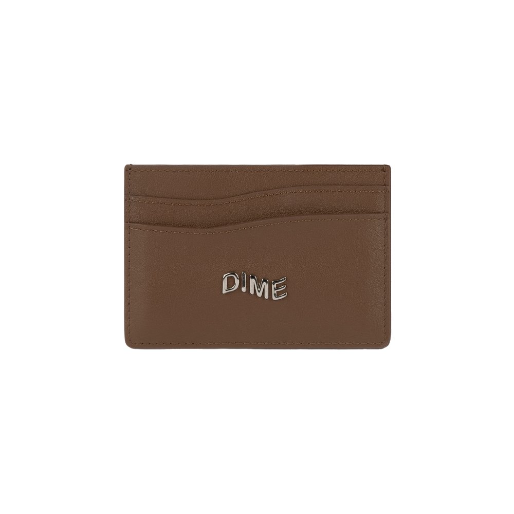 DIME LEATHER CARDHOLDER BROWN