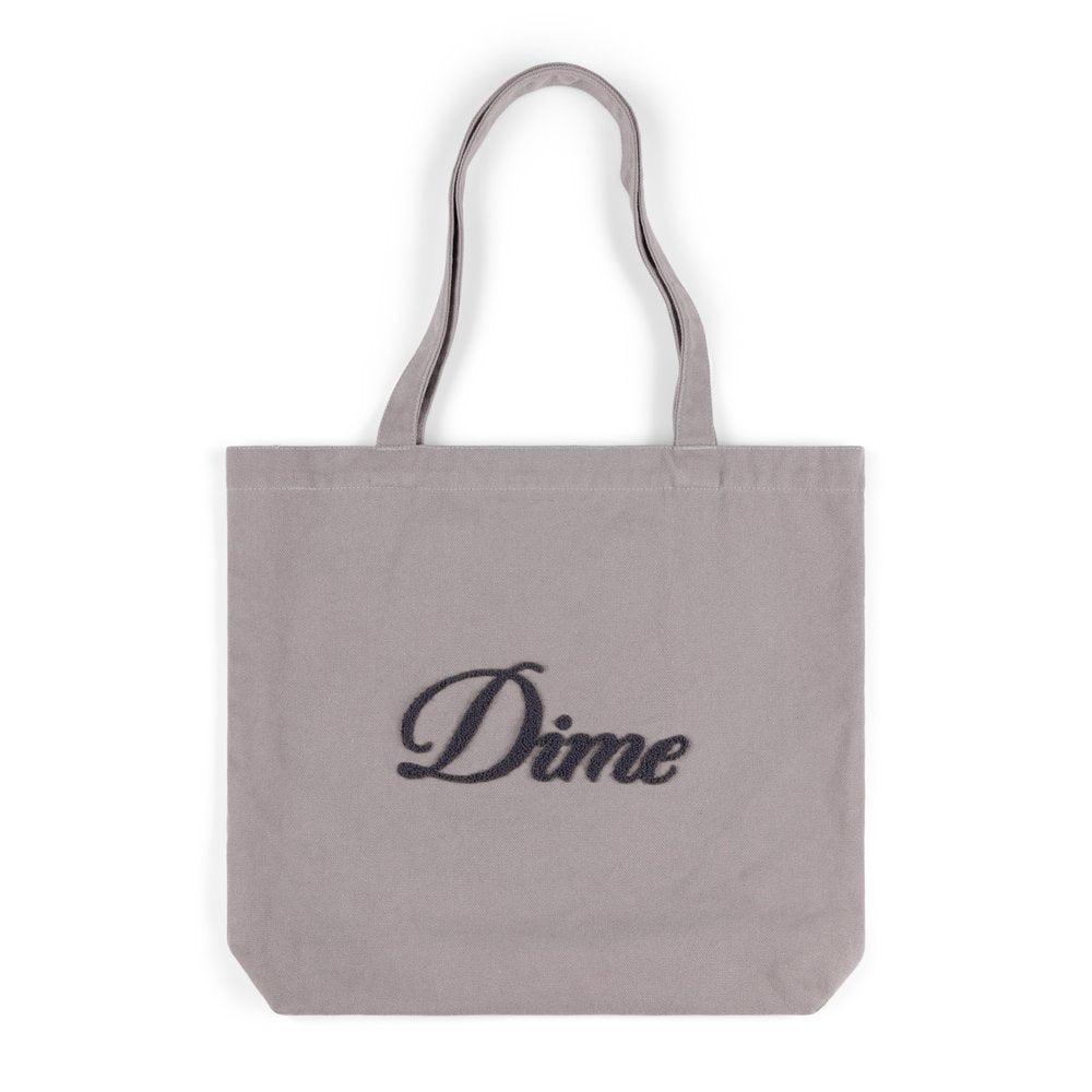 DIME CURSIVE CHENILLE TOTE BAG CREAM