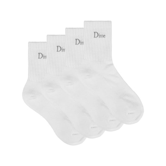 DIME CLASSIC 2 PACK LONG SOCKS WHITE