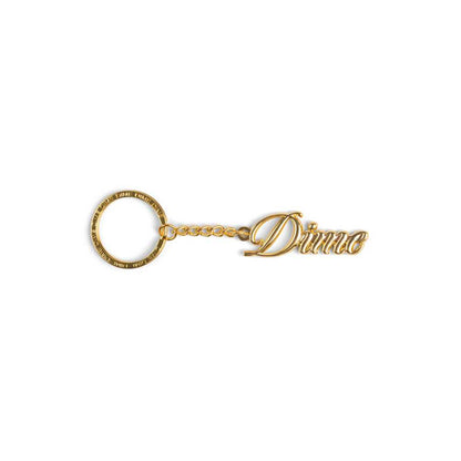 DIME CURSIVE KEYCHAIN GOLD