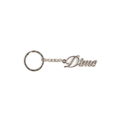 DIME CURSIVE KEYCHAIN SILVER