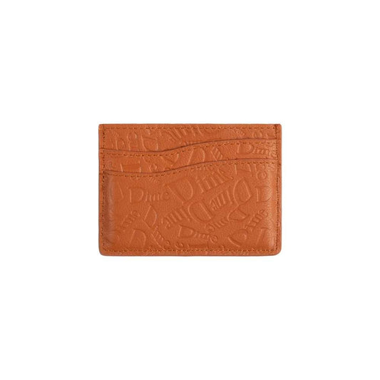 DIME HAHA LEATHER CARDHOLDER CARAMEL