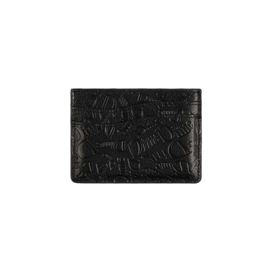 DIME HAHA LEATHER CARDHOLDER BLACK