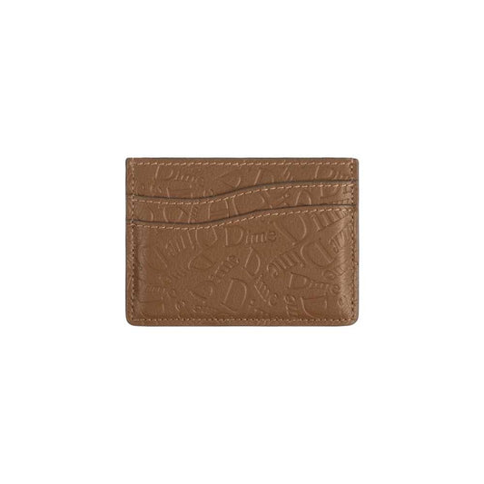 DIME HAHA LEATHER CARDHOLDER BROWN