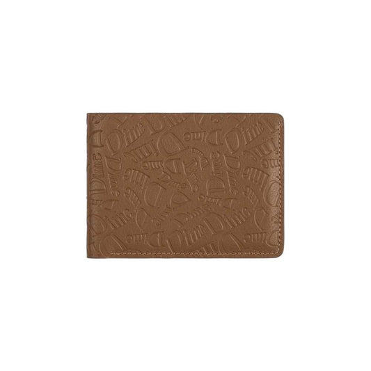 DIME HAHA LEATHER WALLET BROWN