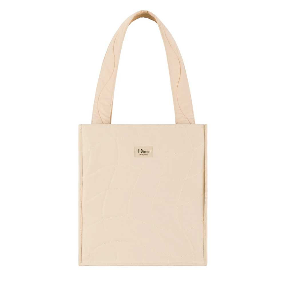 DIME QUILTED TOTE BAG CREAM