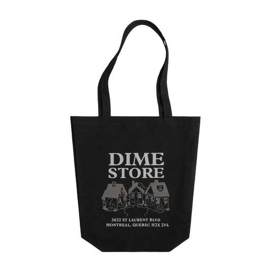 DIME SKATESHOP TOTE BAG BLACK